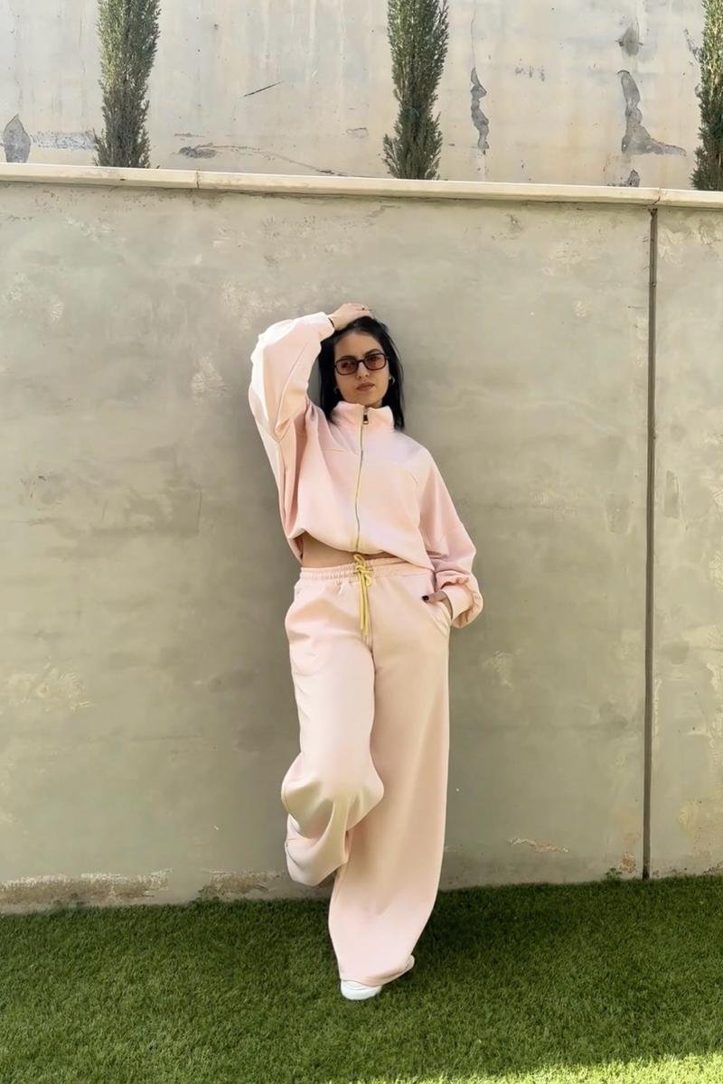 Τracksuits Pink with Yellow details