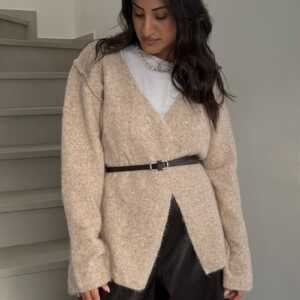 The Cozy Wrap Cardigan – Beige